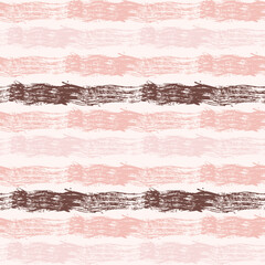 Seamless summer pattern with grunge colorful multi stripes.Vertical stripes of thick and thin paint or ink lines seamless vector pattern on white.