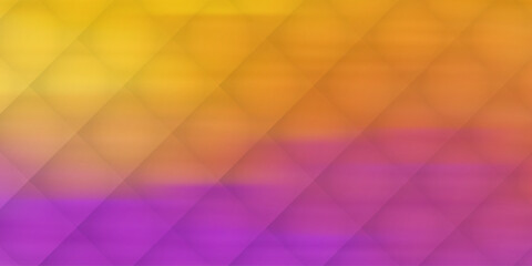 Tiles of Translucent Squares Beyond a Texture Colored in Shades of Orange and Purple and Brown - Geometric Mosaic Pattern, Glossy Grid on Blurred Abstract Gradient Background - Vector Design Template