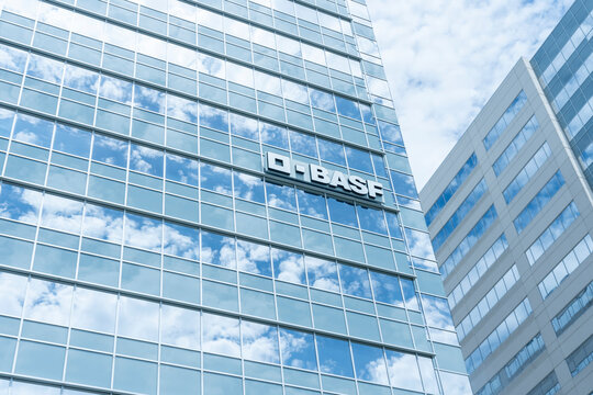
Houston, Texas, USA - April 13, 2024: BASF office at Energy Corridor in Houston, Texas, USA. BASF is a Chemical manufacturer. 
