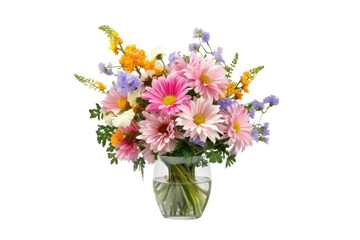 Bursting Blooms in Vivid Vase