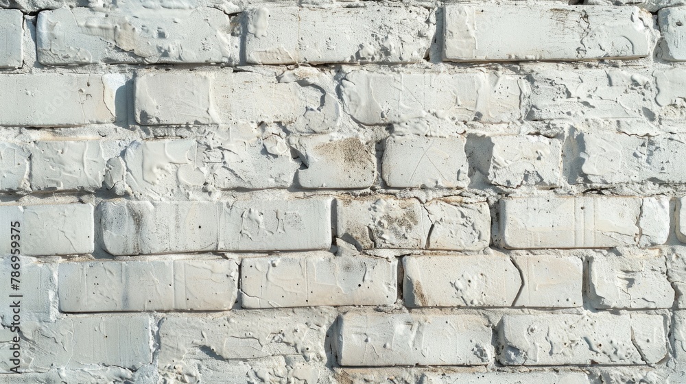 Canvas Prints Detailed close up of a white brick wall. Suitable for backgrounds or textures