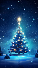 Christmas tree, Christmas background
