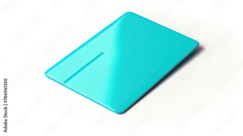 Poster close up view of a laptop on a white surface, suitable for technology concepts
