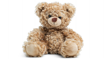 Toy teddy isolated on white background