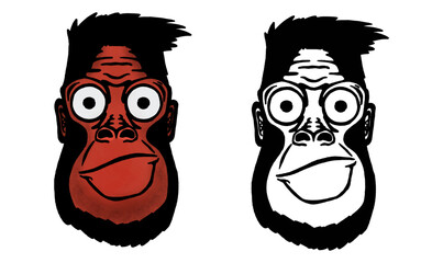 gorilla face