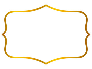 Aesthetic gold text border