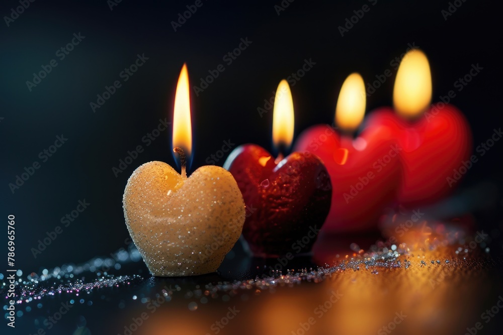 Aufkleber a group of candles next to each other. suitable for various occasions