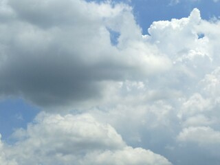 beautiful white clouds and sky background