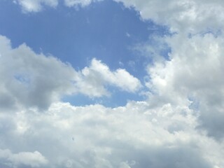 Fototapeta na wymiar panoramic background of blue sky and clouds