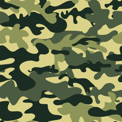 Seamless Camouflage pattern vector Set of Seamless Digital Camouflage pattern vector