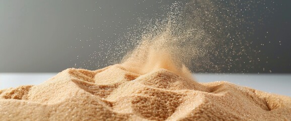Playful batting at stray grains of sand caught in the breeze, professional photography and light , Summer Background - obrazy, fototapety, plakaty
