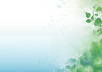 Fototapeta premium Background with leaves for a powerpoint presentation on sustainability