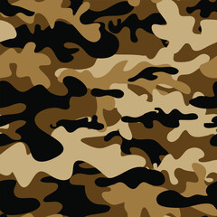 Seamless Camouflage pattern vector Set of Seamless Digital Camouflage pattern vector