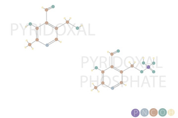 pyridoxal phosphate molecular skeletal chemical formula