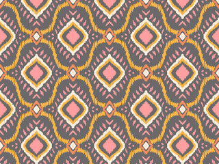 backgroundIkat Flower Pattern Ethnic Geometric native tribal boho motif aztec textile fabric carpet mandalas African