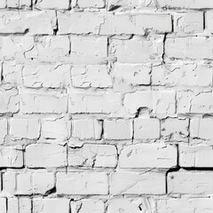 Fototapeta premium A black and white photo of a textured brick wall. Suitable for background or construction concepts