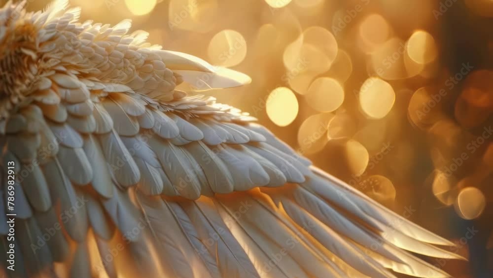 Poster close up of a bird with its wings spread, ideal for nature themes.