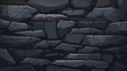 Dark background in stone and layered slate flat vector