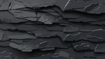 Dark background in stone and layered slate flat vector - obrazy, fototapety, plakaty