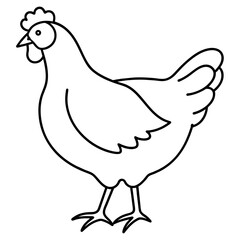 hen and chicken isolated mascot,hen silhouette,hen vector,icon,svg,characters,Holiday t shirt,black hen drawn trendy logo Vector illustration,eggs line art on a white background