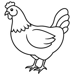 hen and chicken isolated mascot,hen silhouette,hen vector,icon,svg,characters,Holiday t shirt,black hen drawn trendy logo Vector illustration,eggs line art on a white background