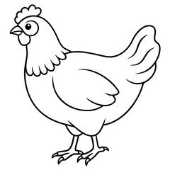 hen and chicken isolated mascot,hen silhouette,hen vector,icon,svg,characters,Holiday t shirt,black hen drawn trendy logo Vector illustration,eggs line art on a white background