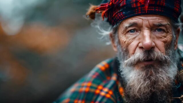 Scottish Bagpiper's Soulful Serenade in Highland Attire. Concept Scottish Bagpiper, Highland Attire, Soulful Serenade, Traditional Music, Cultural Heritage