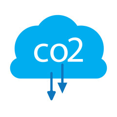 Set of co2 emissions cloud icons. Carbon dioxide, smog pollution concept, smoke pollutant damage. Carbon dioxide emissions signs. Gas reduction business concept. Vector.