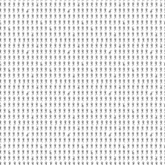 Many stick figures geometrically organized in rows in seamless pattern. Cartoon hand drawn stick man surface art for printing or use in graphic design projects.