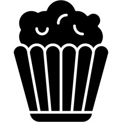 popcorn, food, popcorn box, snack, fast food Icon