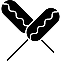 Sausage, hot dog, fried, meat, barbeque Icon