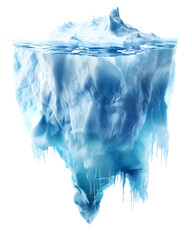 Obraz premium Realistic Massive iceberg isolated on white background