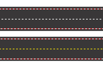 roadway, set, route, speed, road, path, straight, street, modern, marking, illustration, icon, highway, graphic, empty, transport, city, collection, view, vertical, creative, design, direction, traffi