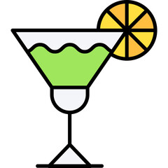 Alcohol, beverage, cocktail, drink, martini Icon