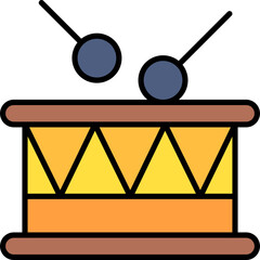 Drum, orchestra, drumsticks, percussion, instrument Icon
