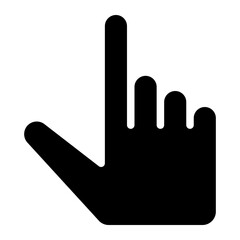 hand click glyph 