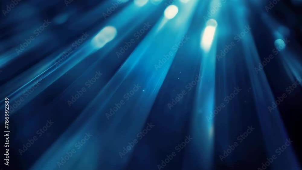 Aufkleber a blurred image showcasing a vibrant blue light source. ideal for design projects or digital art con