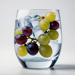 A refreshing drink with grapes
