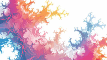 Fantasy chaotic colorful fractal pattern.