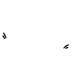 シンプルでおしゃれな手描きの吹き出し(横書き)