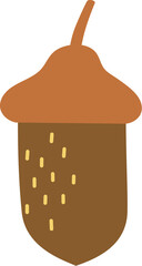Brown acorn
