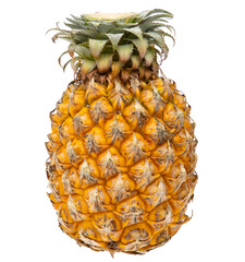 fresh pineapple on white background.