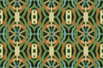 Oriental ethnic seamless pattern traditional background Design for carpet, wallpaper, clothing, wrapping, batik, fabric, Vector illustration embroidery style