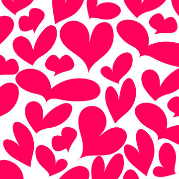 Love Heart Icons Vector Pattern