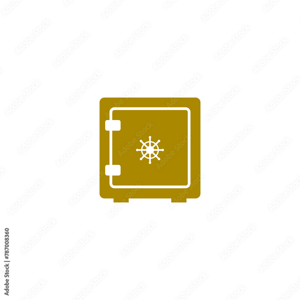 Canvas Prints Bank Safe box icon isolated on transparent background