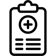 report, medical report, clipboard, document, hospital Icon