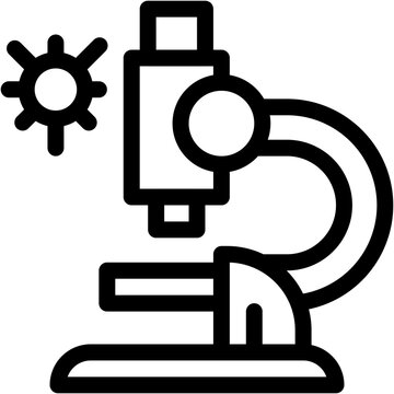microscope, observation, holoscope, scientific, science Icon