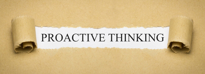 Proactive thinking