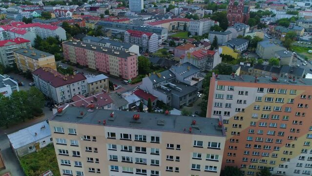 Apartments Housing Estate Siedlce Osiedle Bloki Aerial View Poland