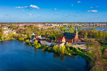 Beautiful scenery of Kartuzy in the Kashubian Lake District, Pomerania. Poland - obrazy, fototapety, plakaty